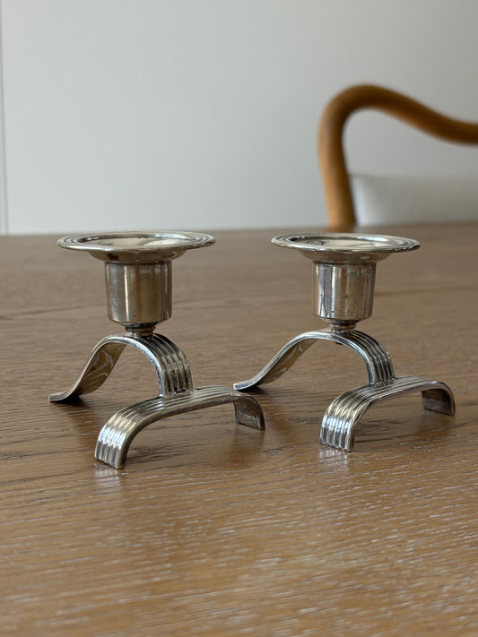 English Art Deco Candle Holders | Collectors Gene Collectibles