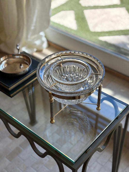English Cut Crystal Caviar Server by Design Guild | Collectors Gene