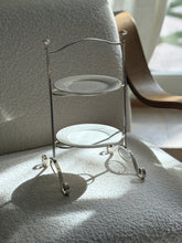 English Two Tiered Serving Stand with Japanese Porcelain Plates - c. 1920 | Collectors Gene