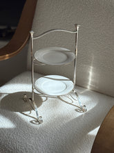 English Two Tiered Serving Stand with Japanese Porcelain Plates - c. 1920 | Collectors Gene