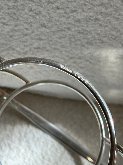 English Two Tiered Serving Stand with Japanese Porcelain Plates - c. 1920 | Collectors Gene