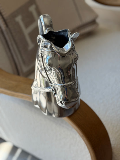Equestrian Thoroughbred Pitcher in Aluminum | Collectors Gene
