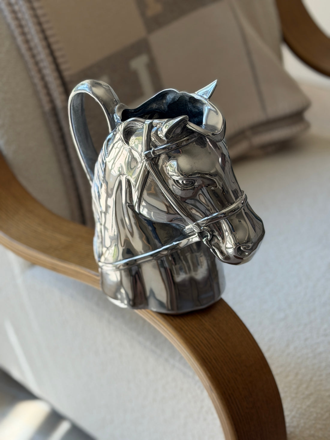 Equestrian Thoroughbred Pitcher in Aluminum | Collectors Gene
