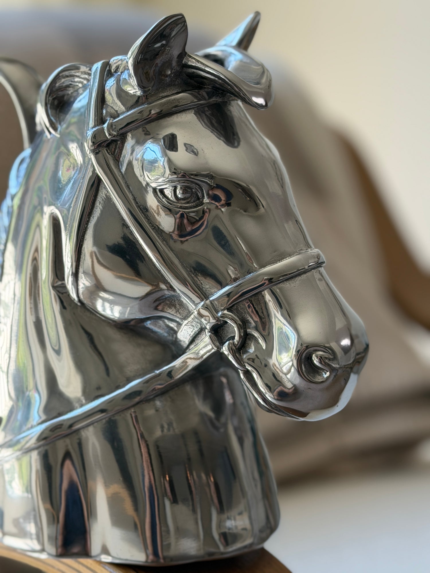 Equestrian Thoroughbred Pitcher in Aluminum | Collectors Gene