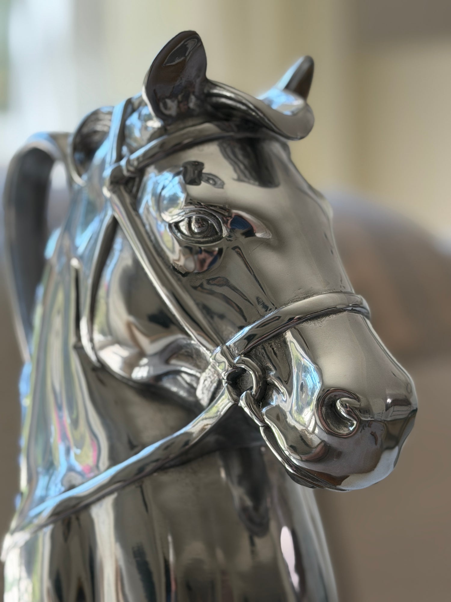 Equestrian Thoroughbred Pitcher in Aluminum | Collectors Gene