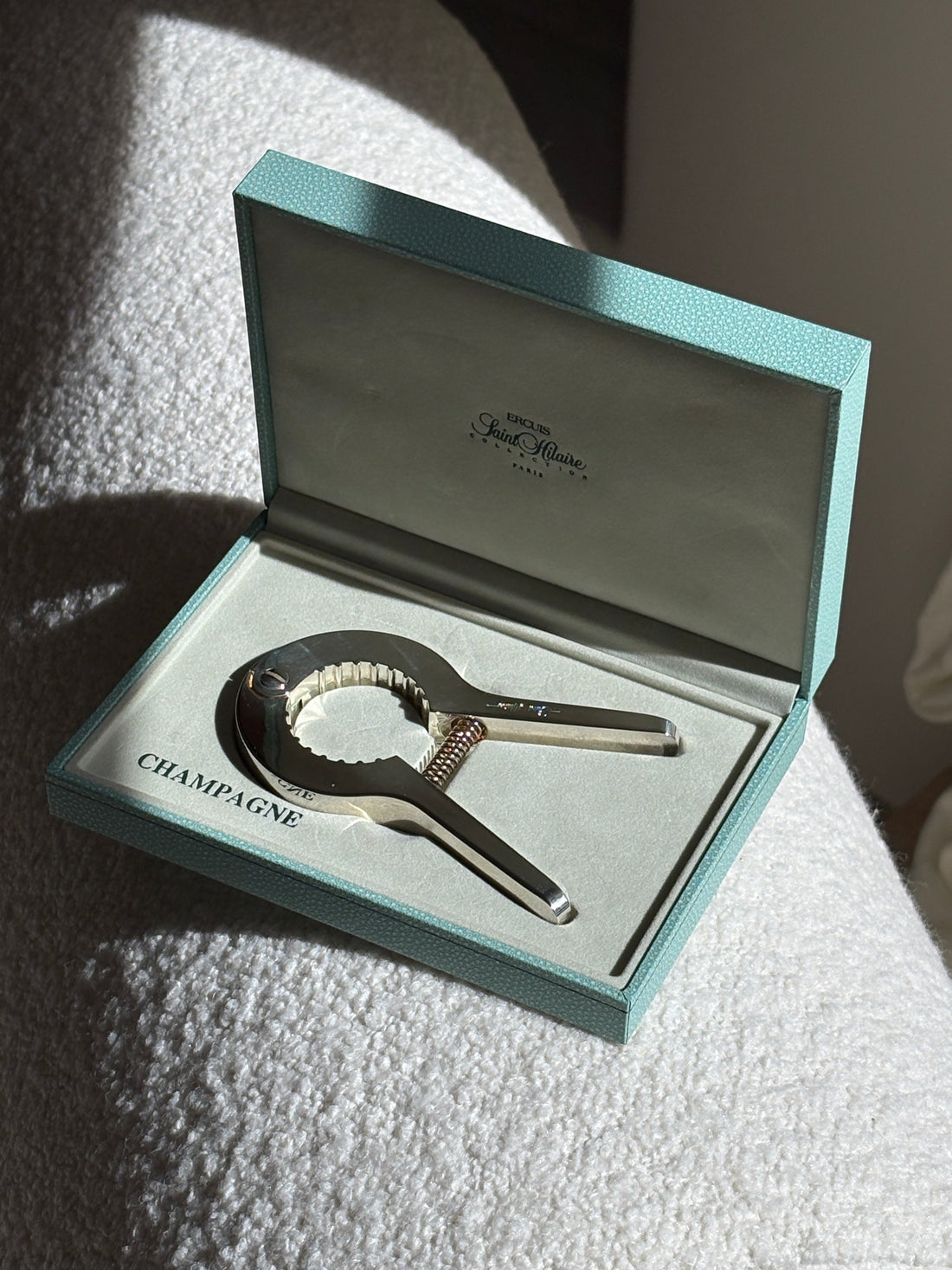 Ercuis Saint Hilaire Collection Silverplated Champagne Opener (Boxed) | Collectors Gene