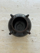 Espresso Brown Glazed Clay Pot with Sculptural Handles | Collectors Gene Collectibles