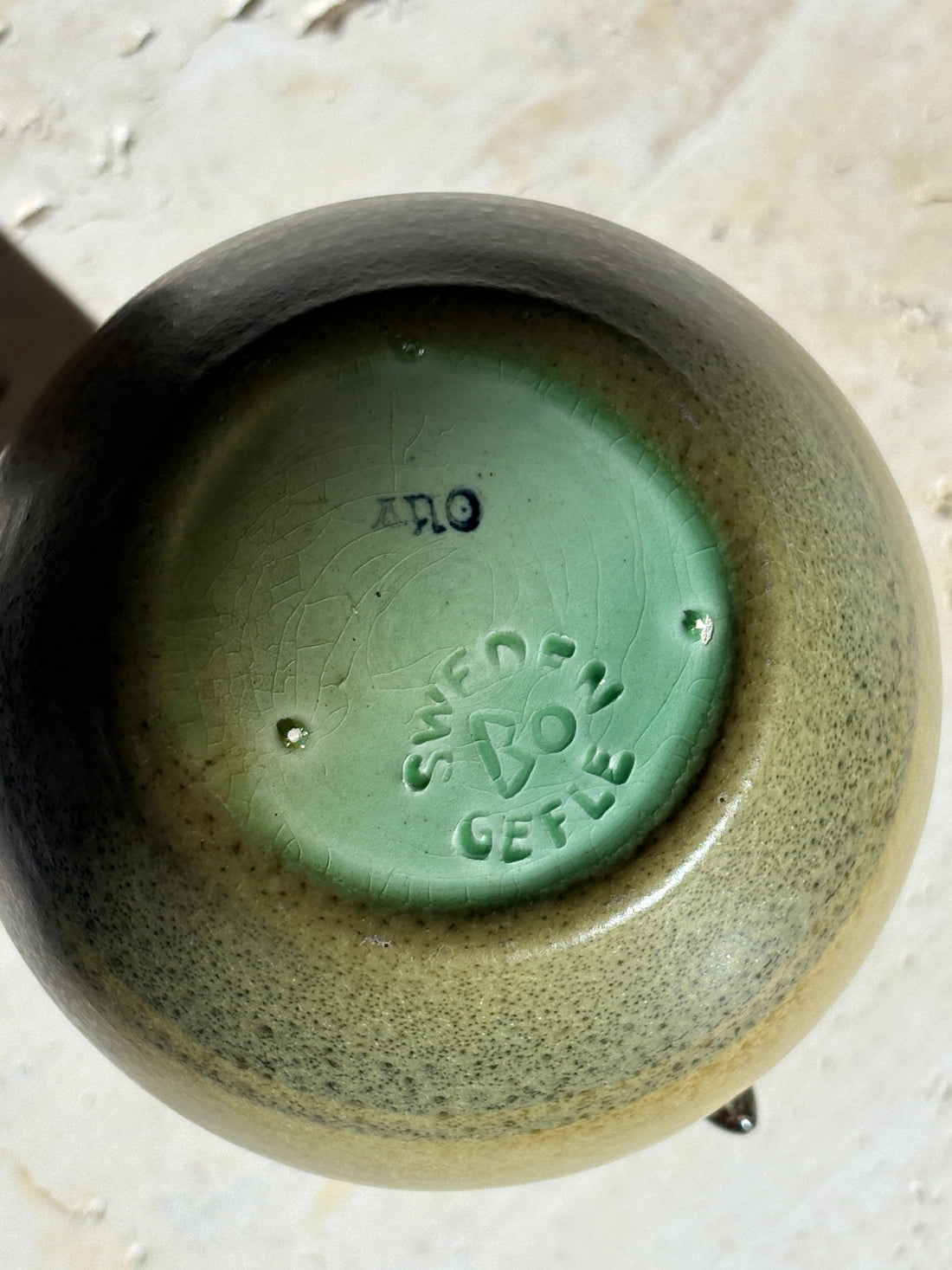 Eva Jancke-Björk for Bobergs Fajansfabrik Gefle Earthenware Vase - Sweden c. 1930&