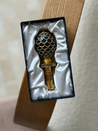 Fabergé Blue Enamel Egg Bottle Stopper | Collectors Gene