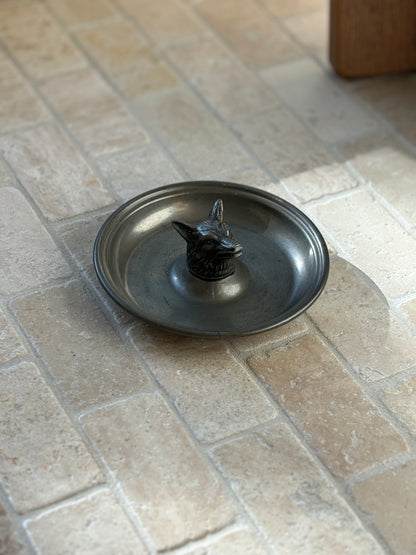 Fox Head Vide Poche Catchall in Pewter | Collectors Gene