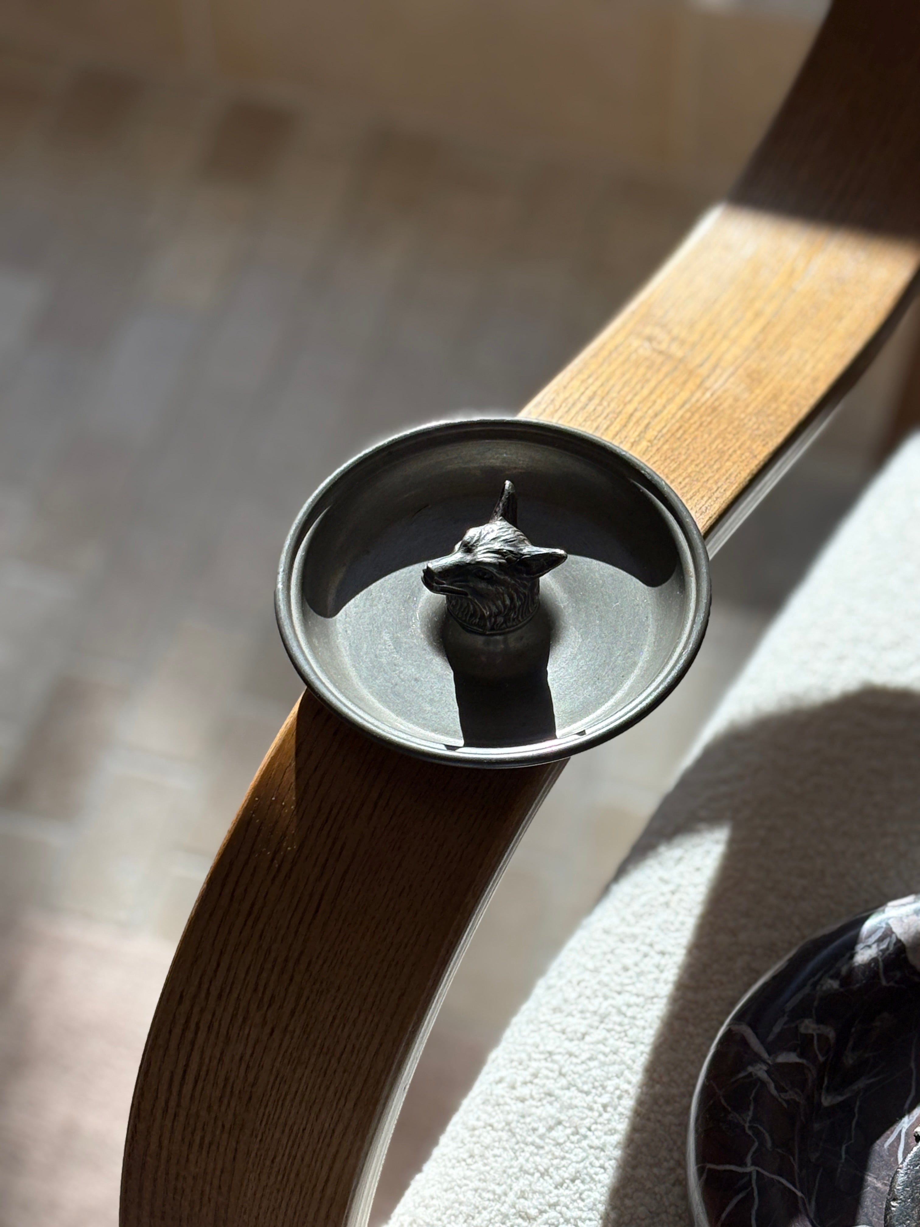 Fox Head Vide Poche Catchall in Pewter | Collectors Gene