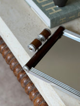 French Art Deco Mirrored Cocktail Serving Tray with Wood Handles c.1930 | Collectors Gene