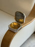 French Art Deco Silver-Plated Compact with Mirror Gilt Interior | Collectors Gene