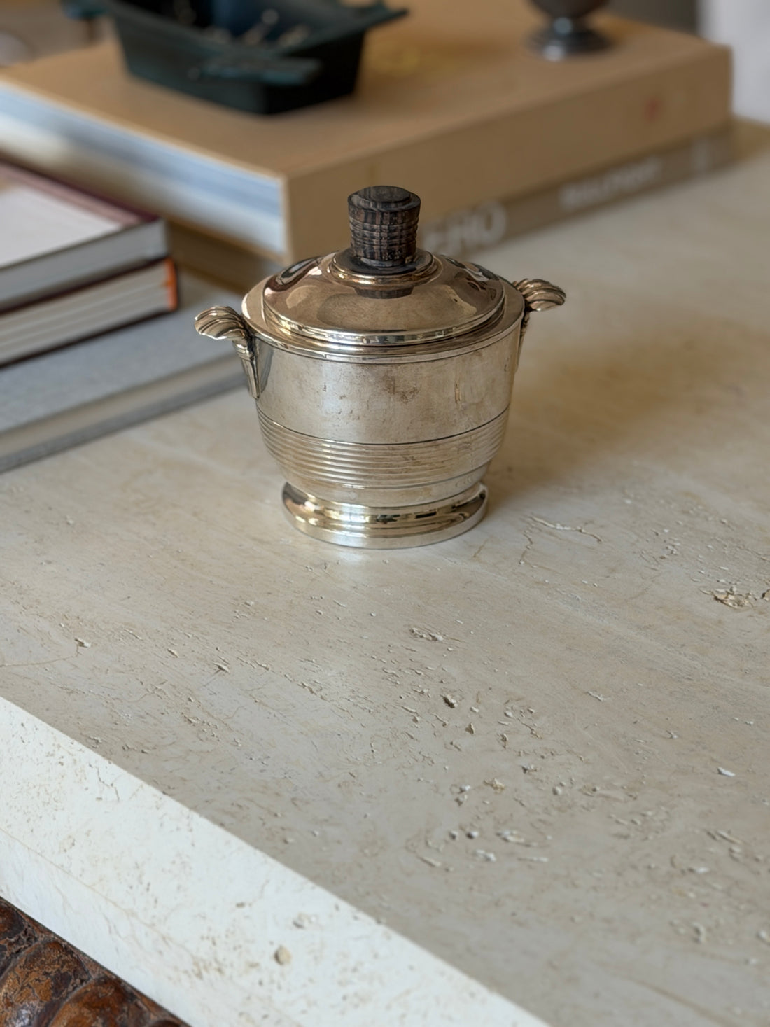 French Art Deco Silver Plate Sugar Bowl | Collectors Gene