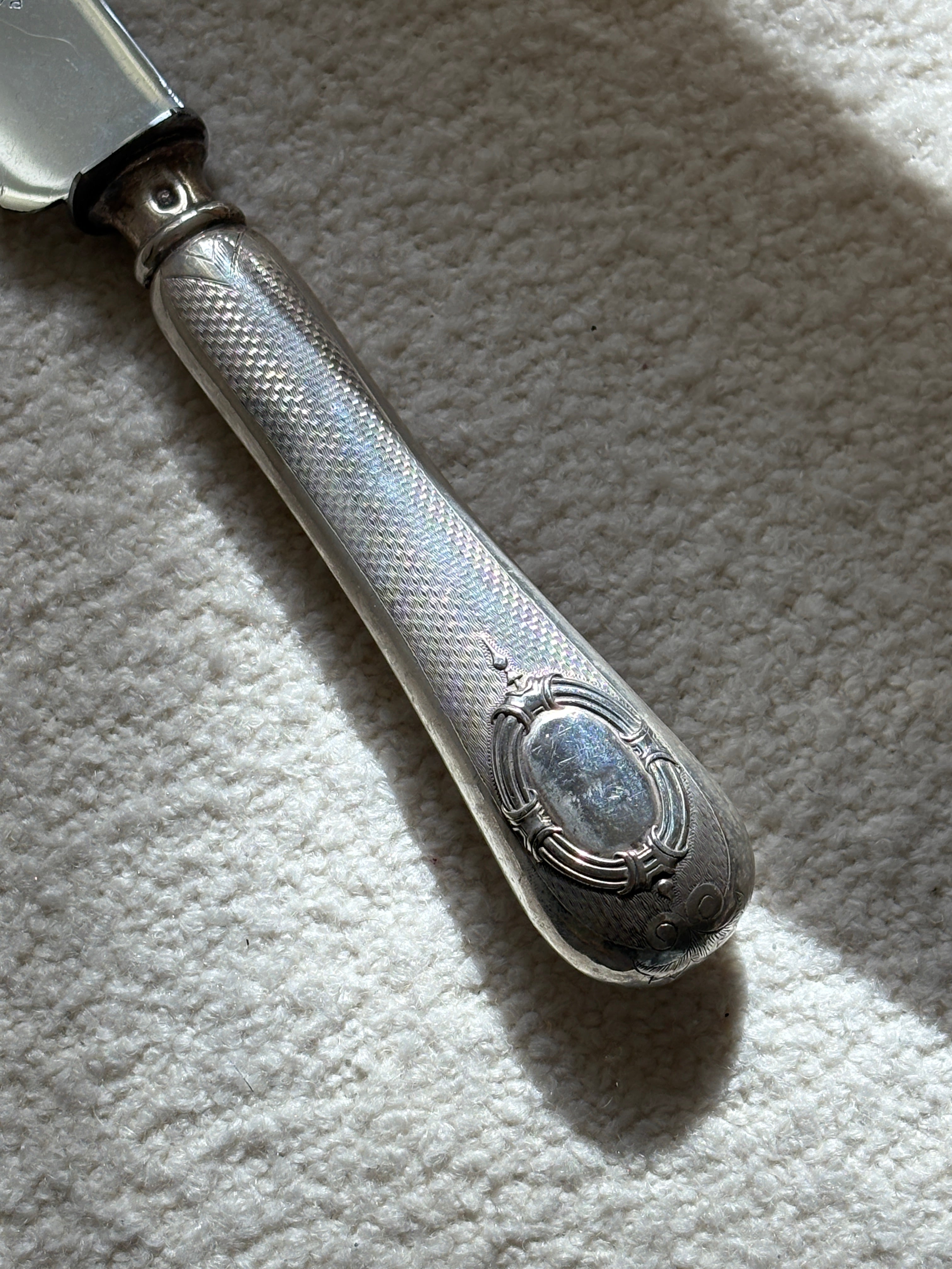 French Carving Set with Bird Hand Guard by Philippe Berthier | Collectors Gene