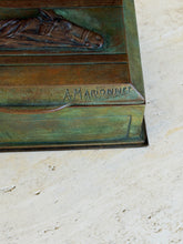 French Equestrian Horse Head Relief Bronze Box by Albert Marionnet | Collectors Gene