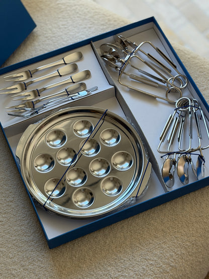 French Escargot Service for 6 by Jean Couzon | Collectors Gene