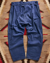 French Indigo Belt Back Pants | Doug Bihlmaier
