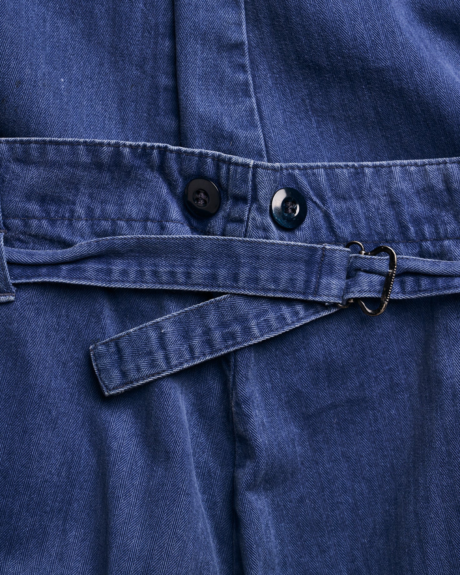 French Indigo Belt Back Pants | Doug Bihlmaier