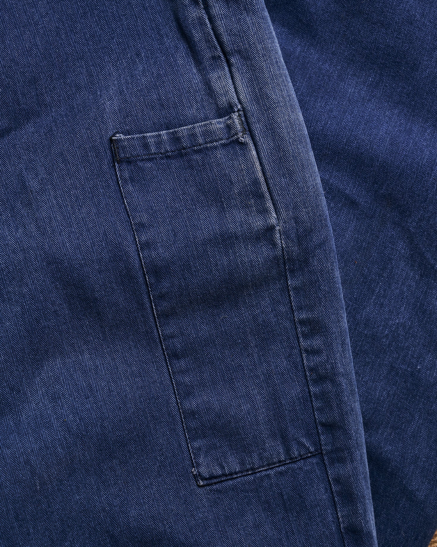 French Indigo Belt Back Pants | Doug Bihlmaier