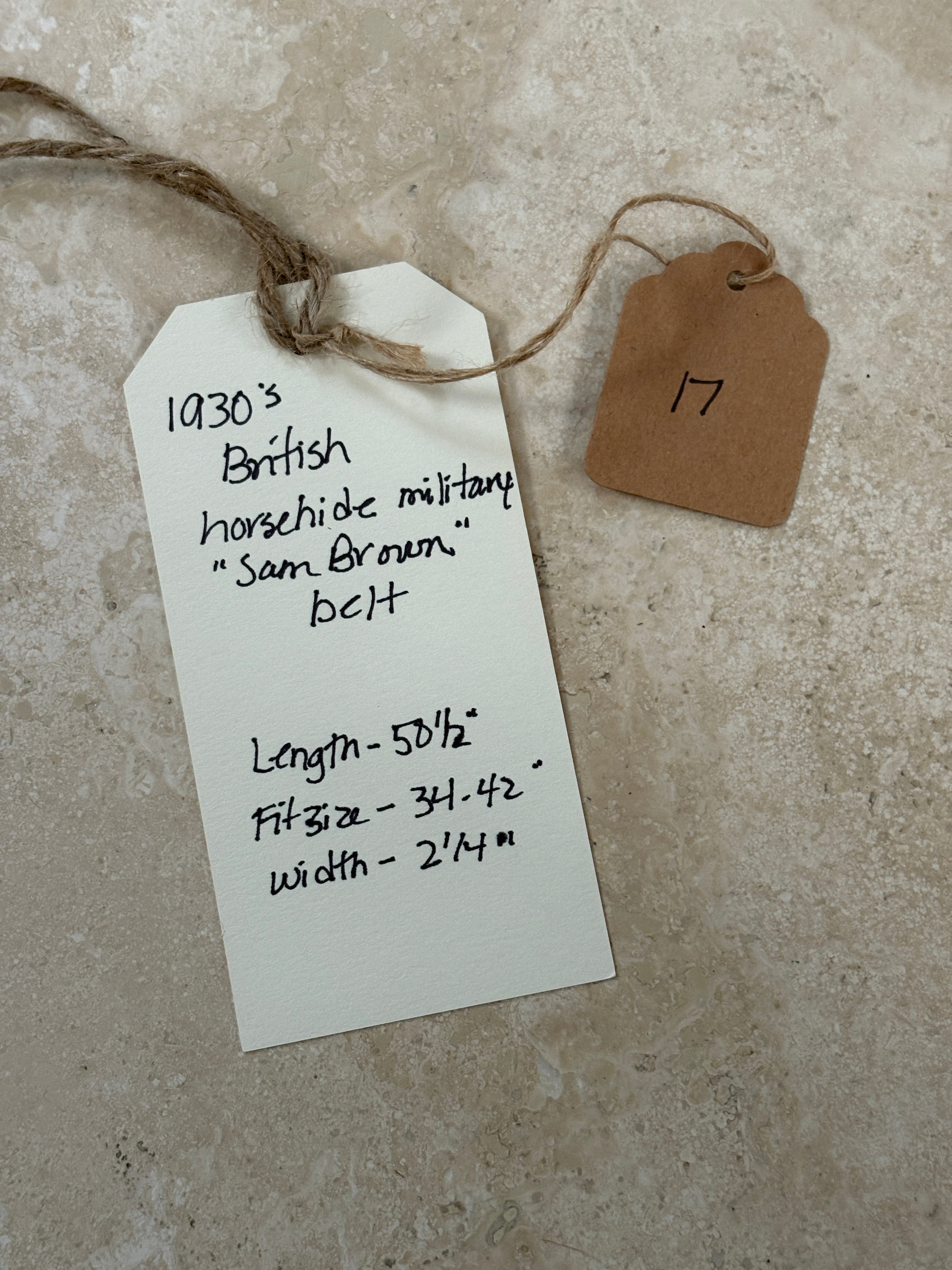 French Leather and Brass Belt | Doug Bihlmaier