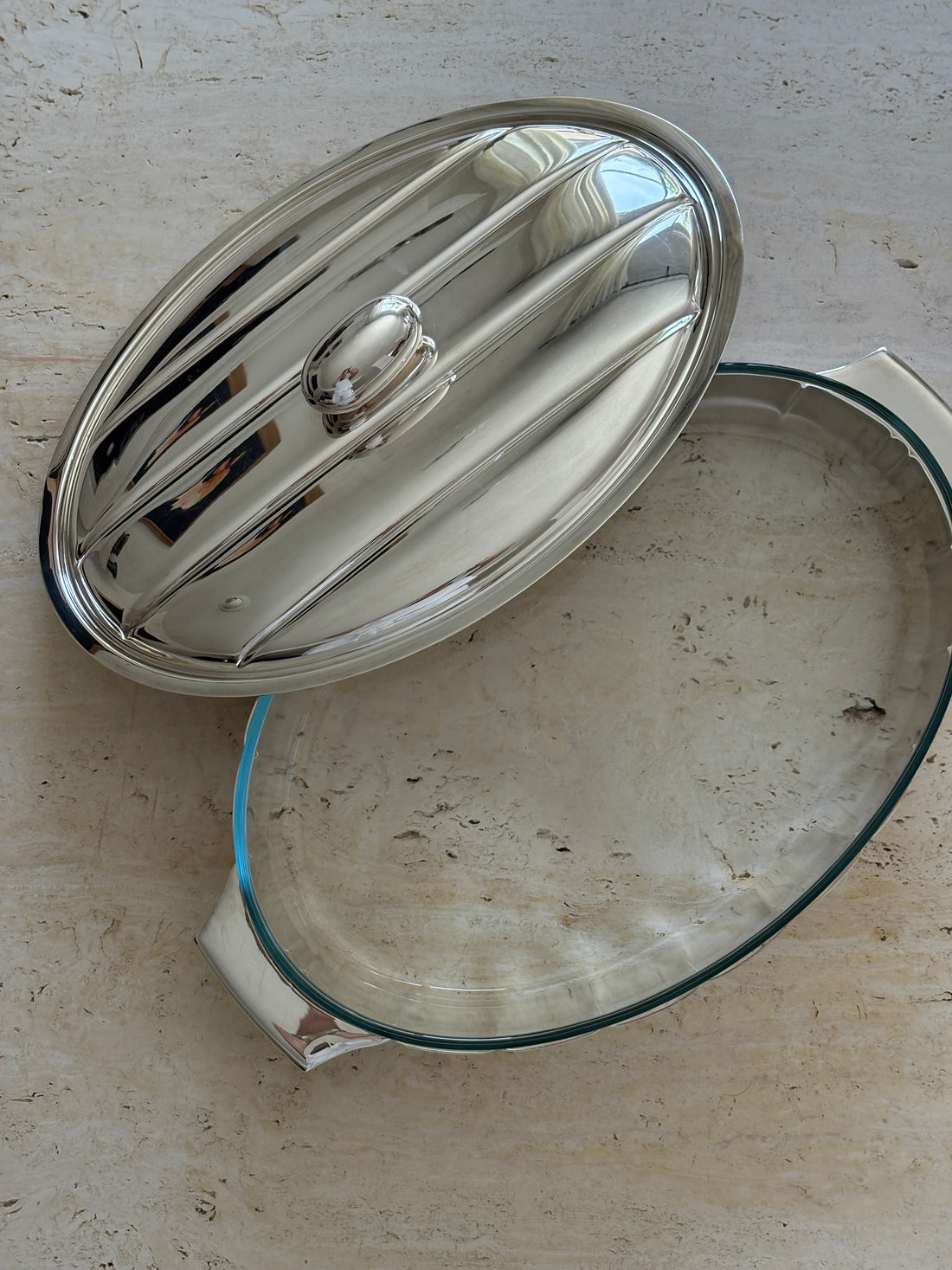 French Oval Pyrex Casserole Dish with Lid | Rare & Collectible at Collectors Gene