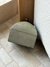 French Shagreen Box with Wood Finial – c. 1940s | Collectors Gene