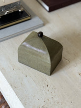 French Shagreen Box with Wood Finial – c. 1940s | Collectors Gene