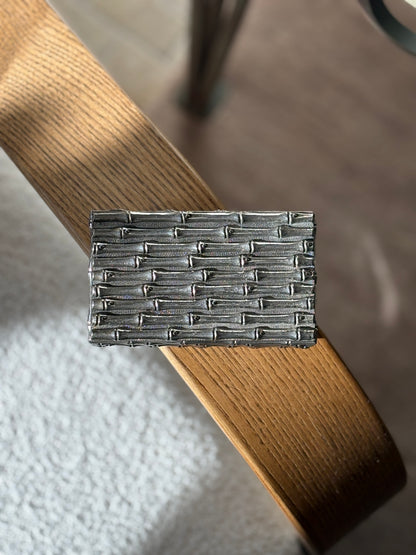 French Silver Plated Faux Bamboo Box | Collectors Gene