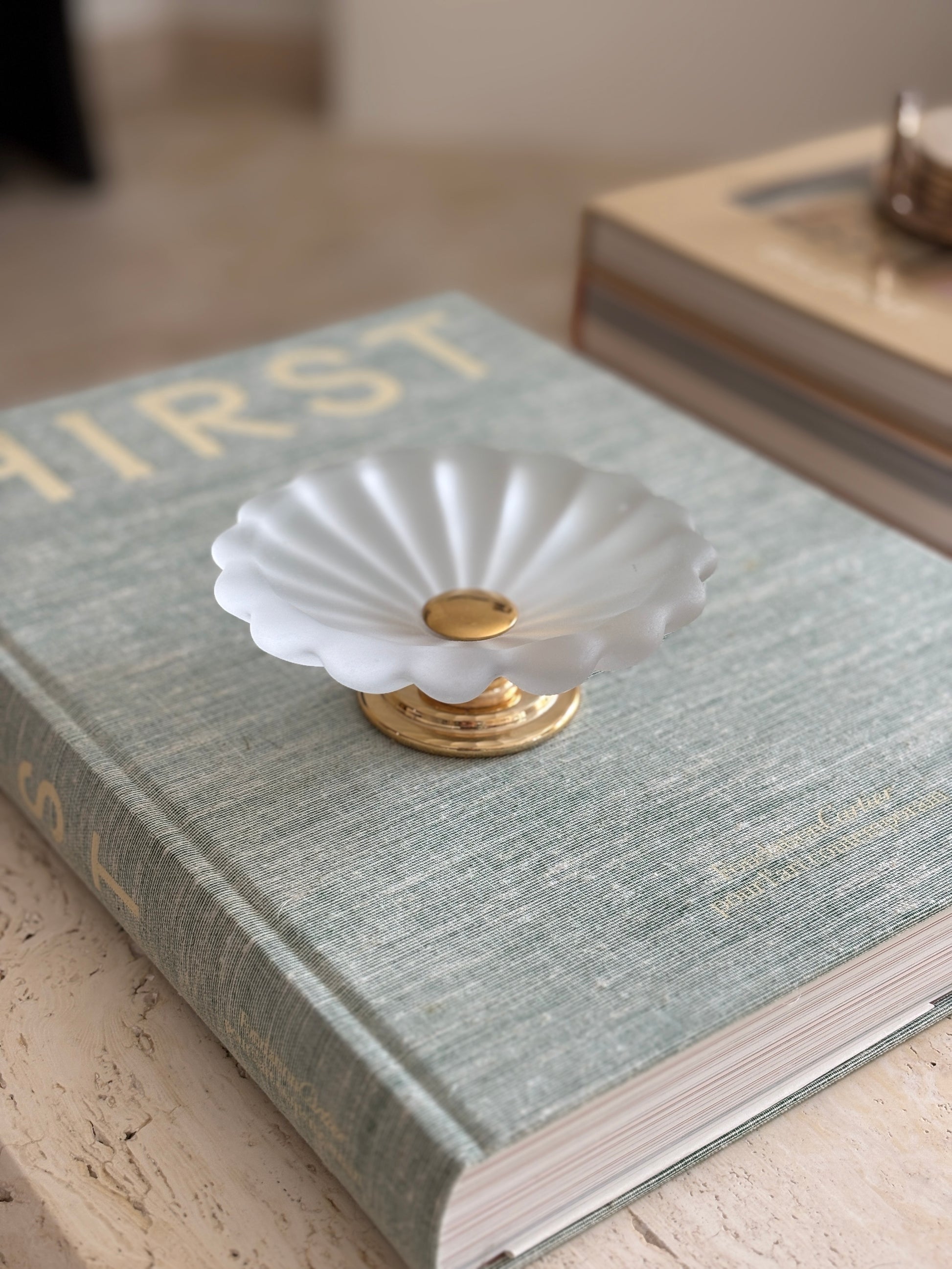Frosted Glass Fluted Pedestal Dish | Collectors Gene