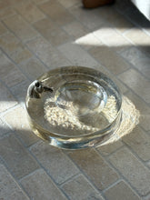 Glass Bowl Catchall with Metal Horse Head Detail  | Collectors Gene