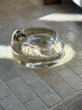 Glass Bowl Catchall with Metal Horse Head Detail  | Collectors Gene