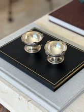 Gorham Sterling Silver Medallion Salt Cellars c. 1860 | Collectors Gene