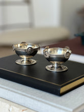 Gorham Sterling Silver Medallion Salt Cellars c. 1860 | Collectors Gene