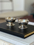 Gorham Sterling Silver Medallion Salt Cellars c. 1860 | Collectors Gene
