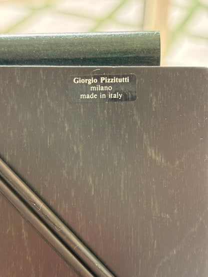 Green &amp; Black Dowel Serving Trays by Giorgio Pizzitutti Milano - Italy 1970s - From the Collection of Barbara Walters | Collectors Gene