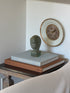 Green Glazed Ceramic Bust of Hooded Woman Signed | Collectors Gene
