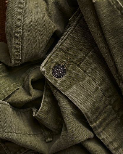 Green Herringbone Twill Pants | Doug Bihlmaier