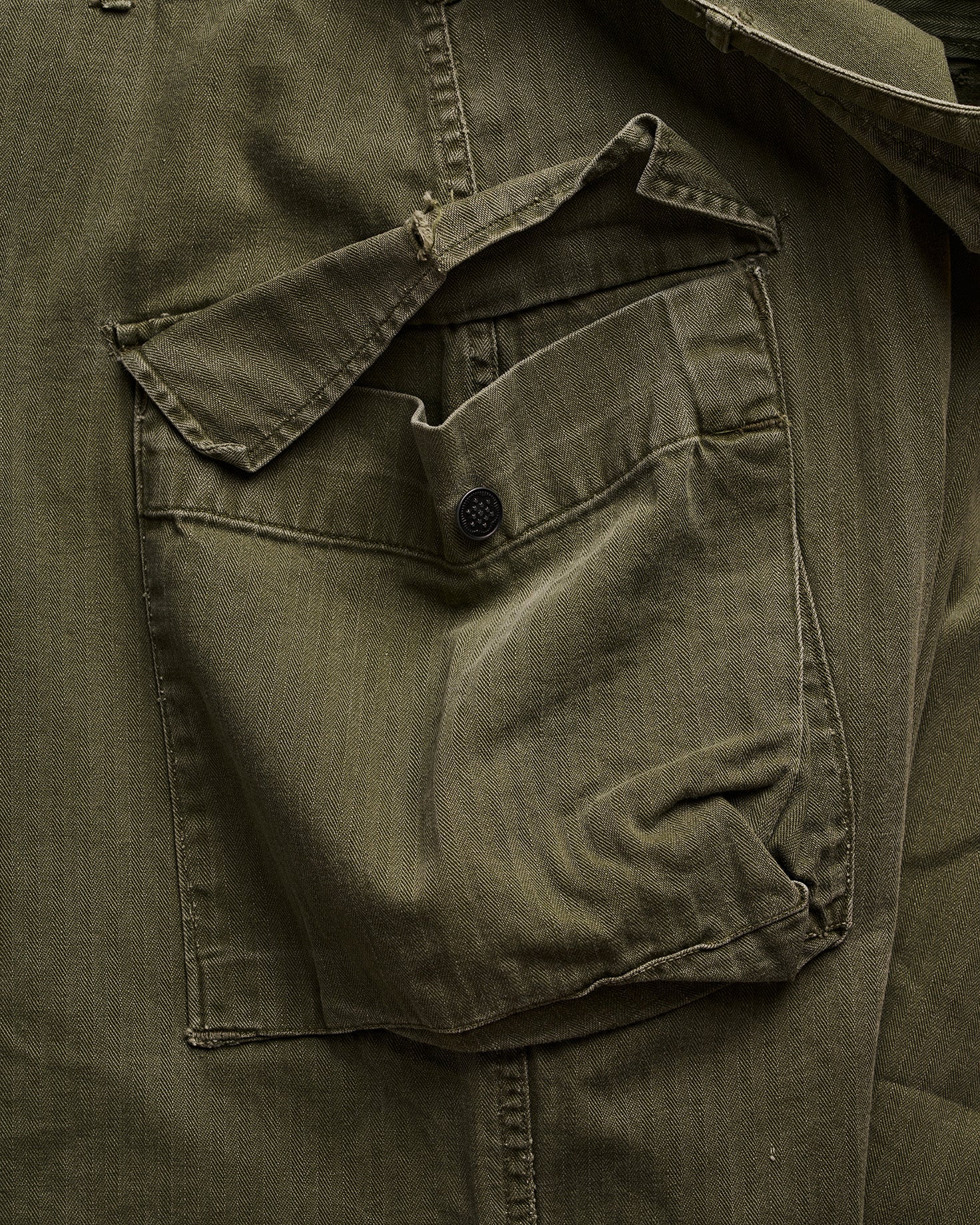 Green Herringbone Twill Pants | Doug Bihlmaier
