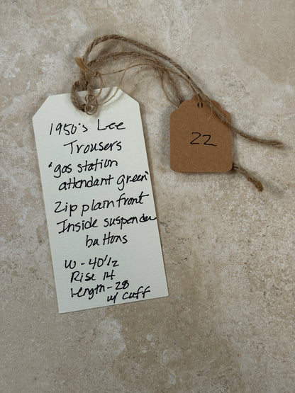 Green Lee Chetopa Twill Pants | Doug Bihlmaier