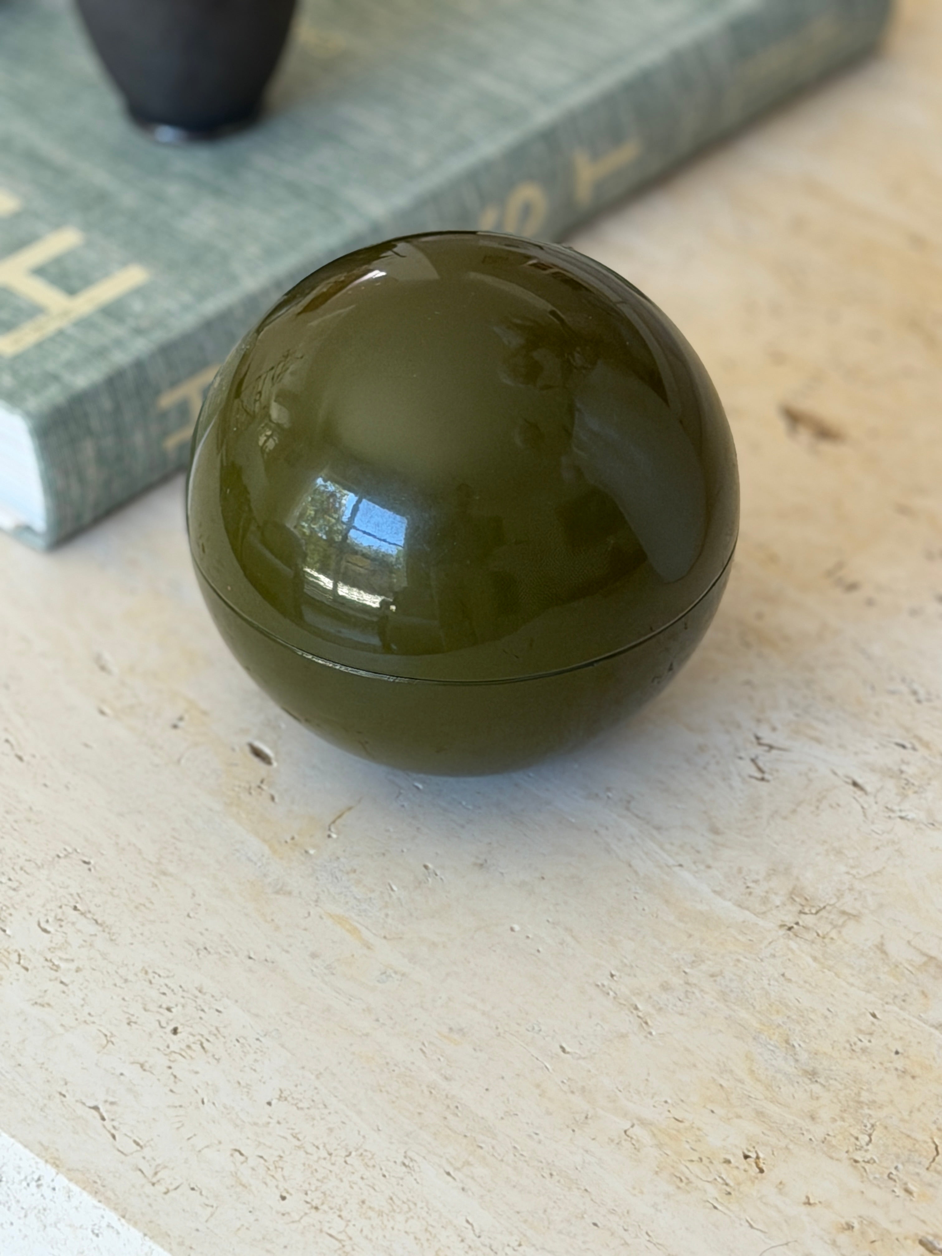 Green Nesting Sphere Trinket Boxes Set of 3 Japan | Collectors Gene