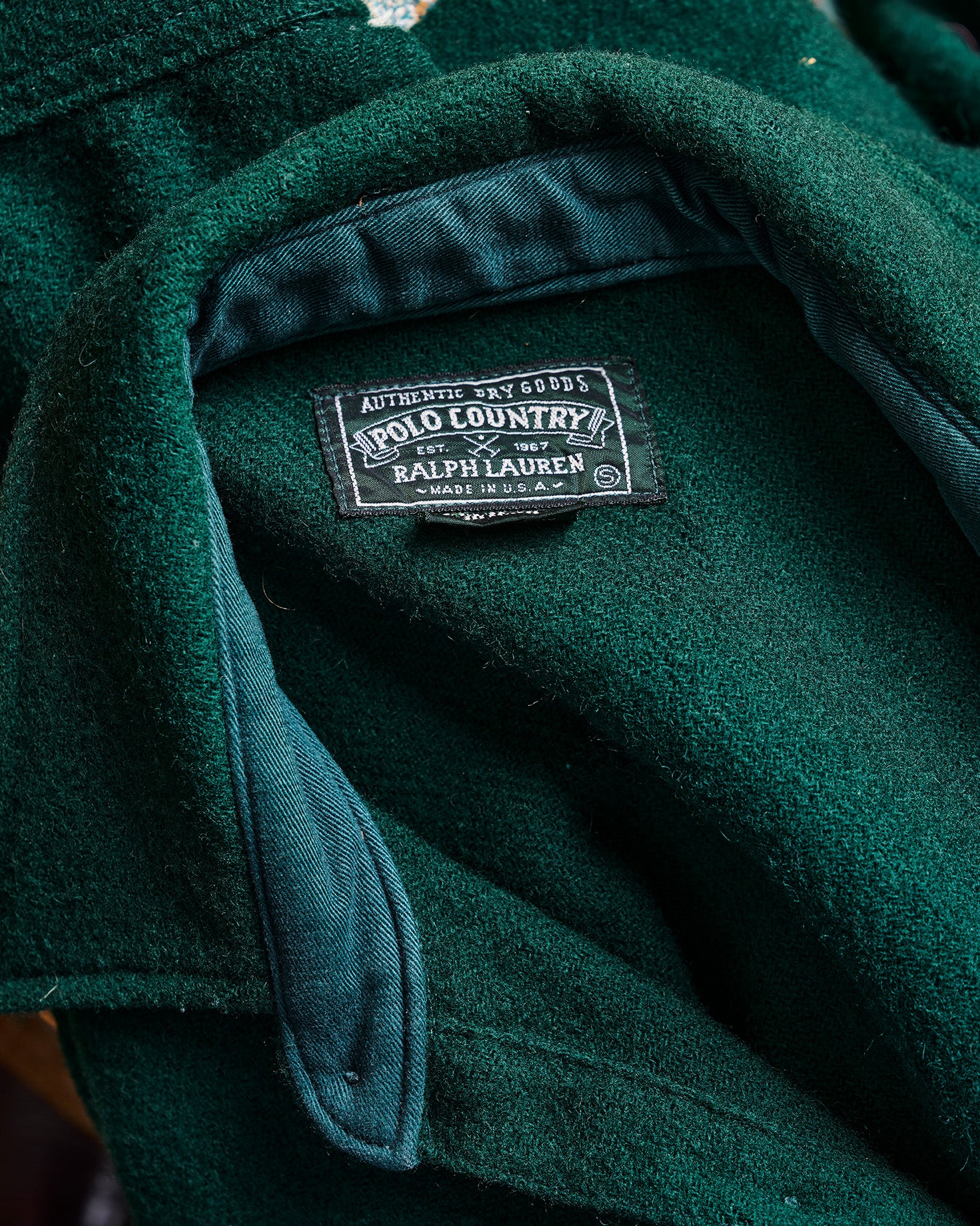 Green Ralph Lauren Polo Country Wool Shirt | Doug Bihlmaier