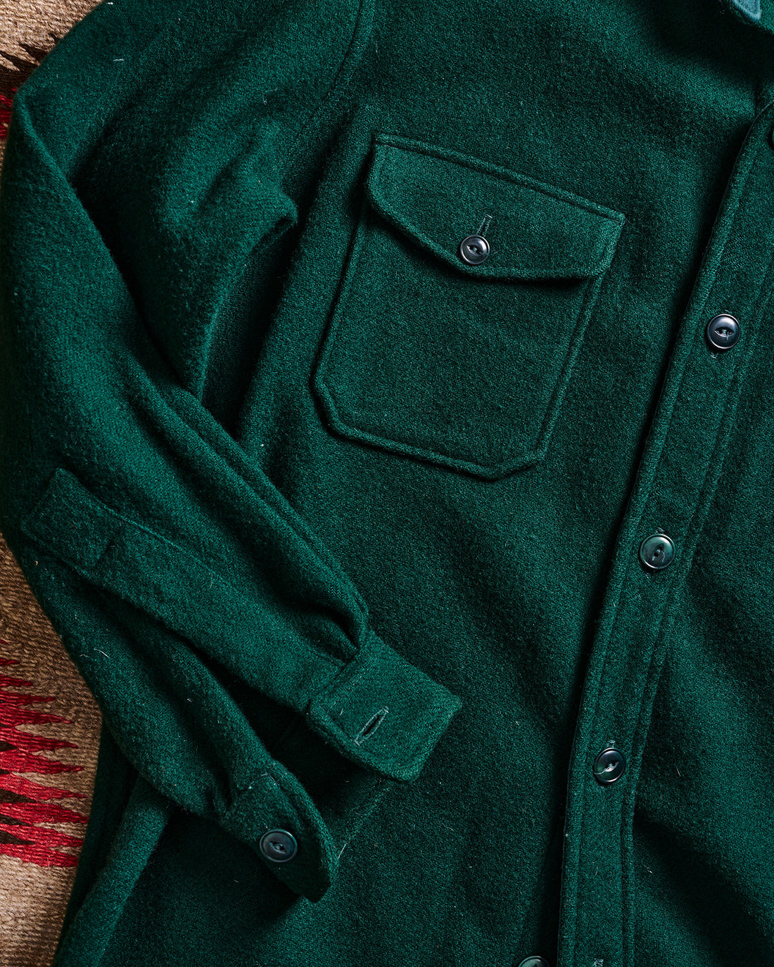 Green Ralph Lauren Polo Country Wool Shirt | Doug Bihlmaier