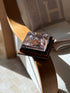 Gucci Crystal & Leather Ashtray in Black and Cognac Leather | Collectors Gene