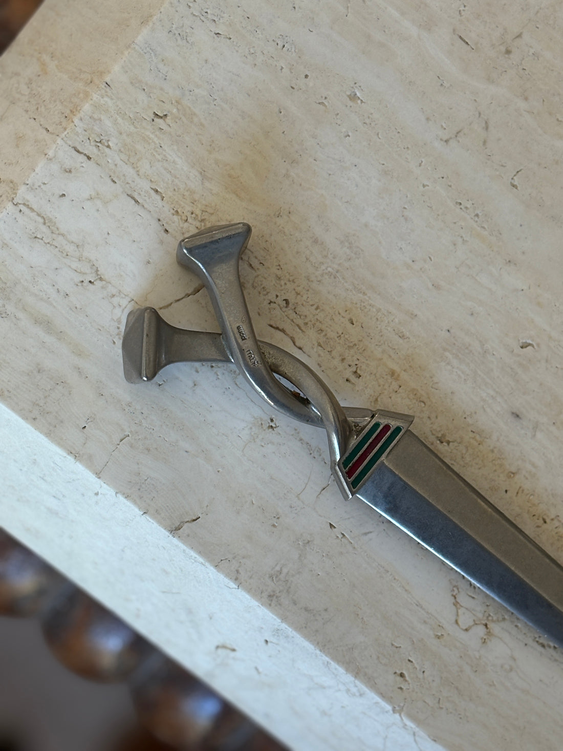Gucci Equestrian Horseshoe Nailhead Letter Opener with Enamel | Collectors Gene