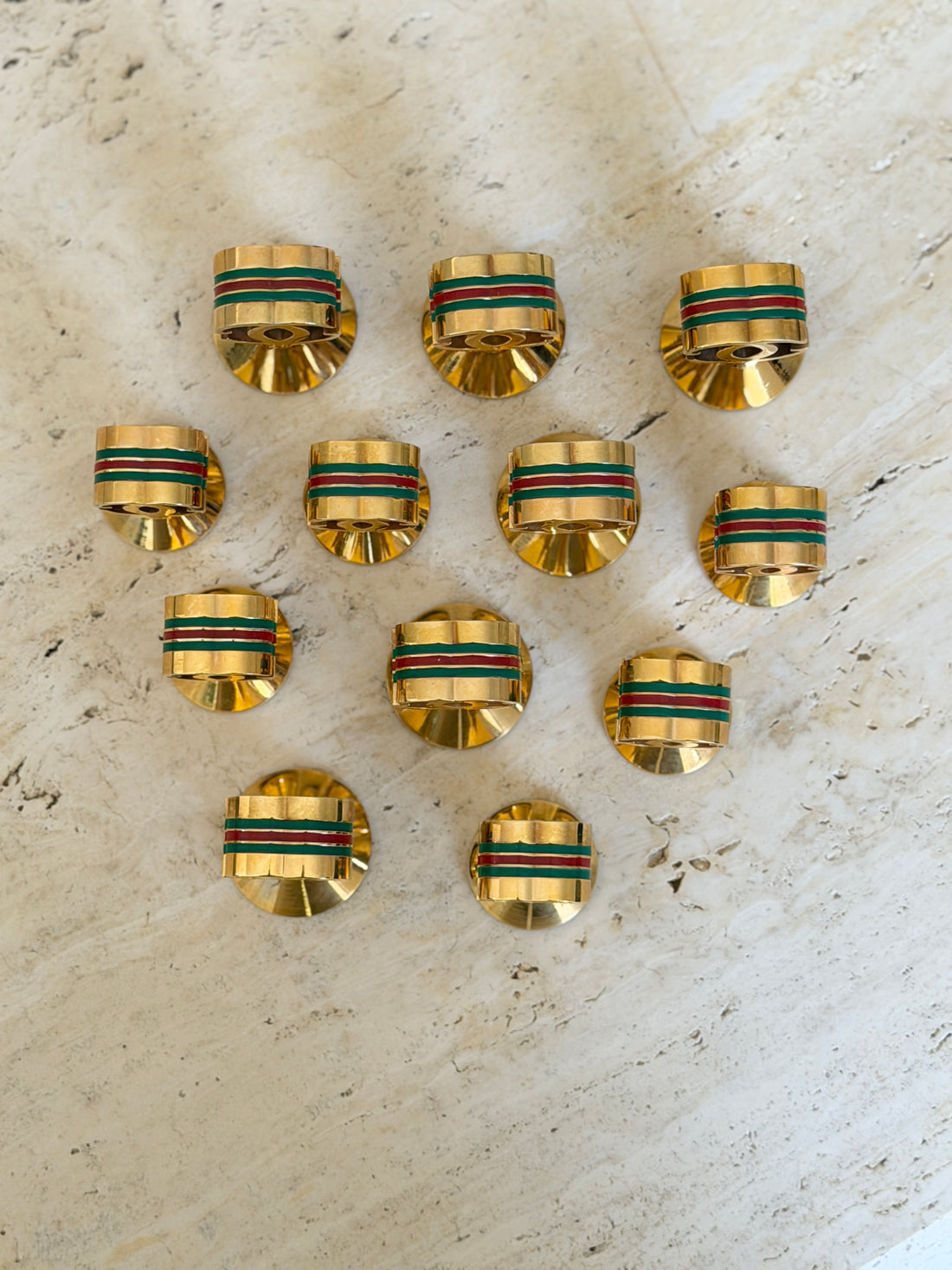 Gucci GG Gilt Brass Paperweight with Web Stripe | Collectors Gene