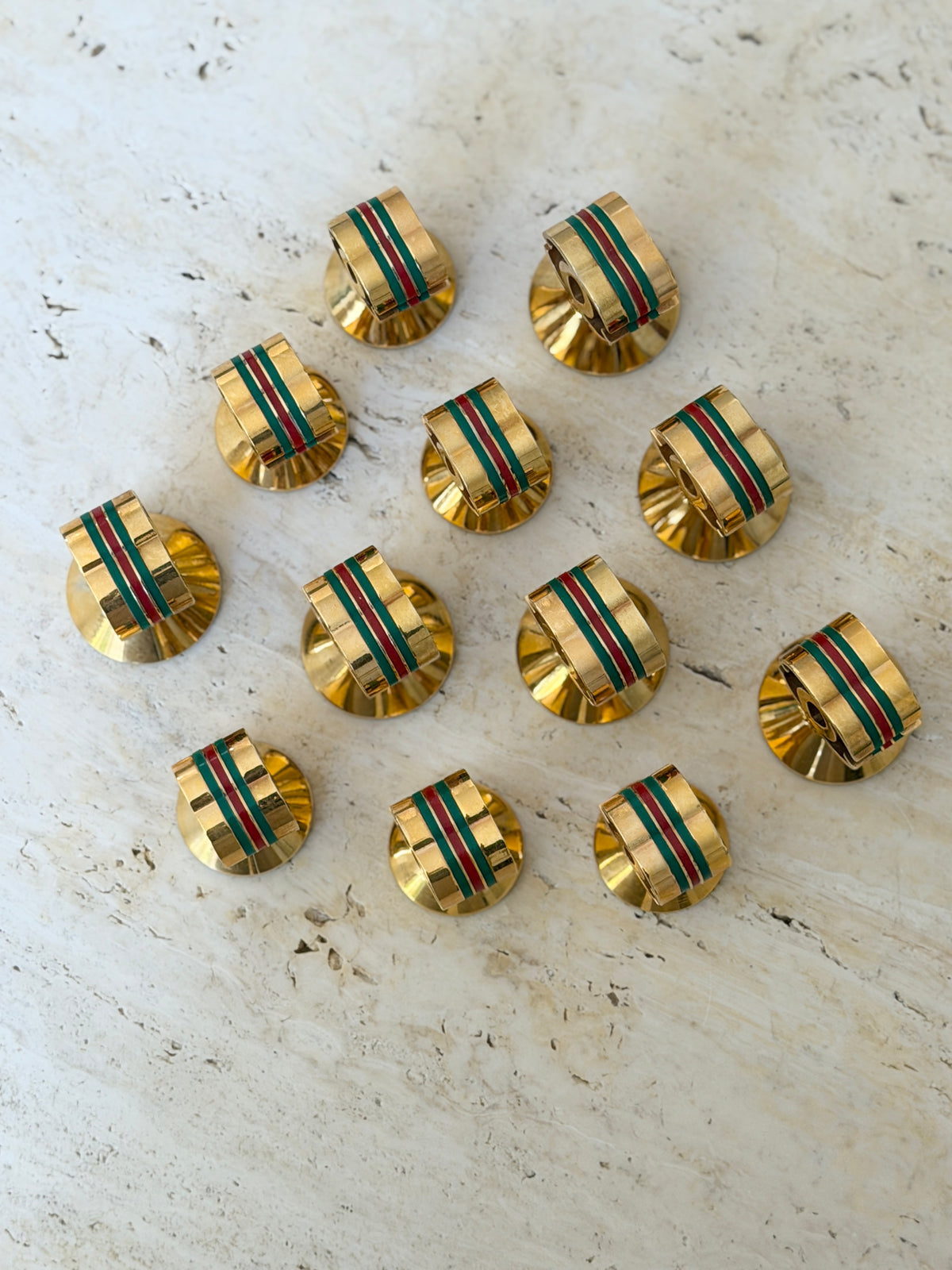 Gucci GG Gilt Brass Paperweight with Web Stripe | Collectors Gene