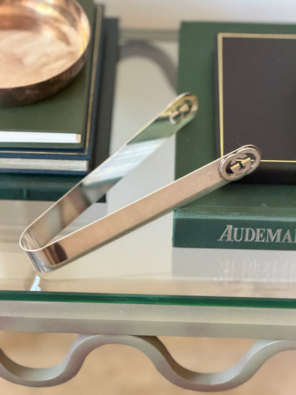 Gucci "GG" Silver Plated Ice Tongs