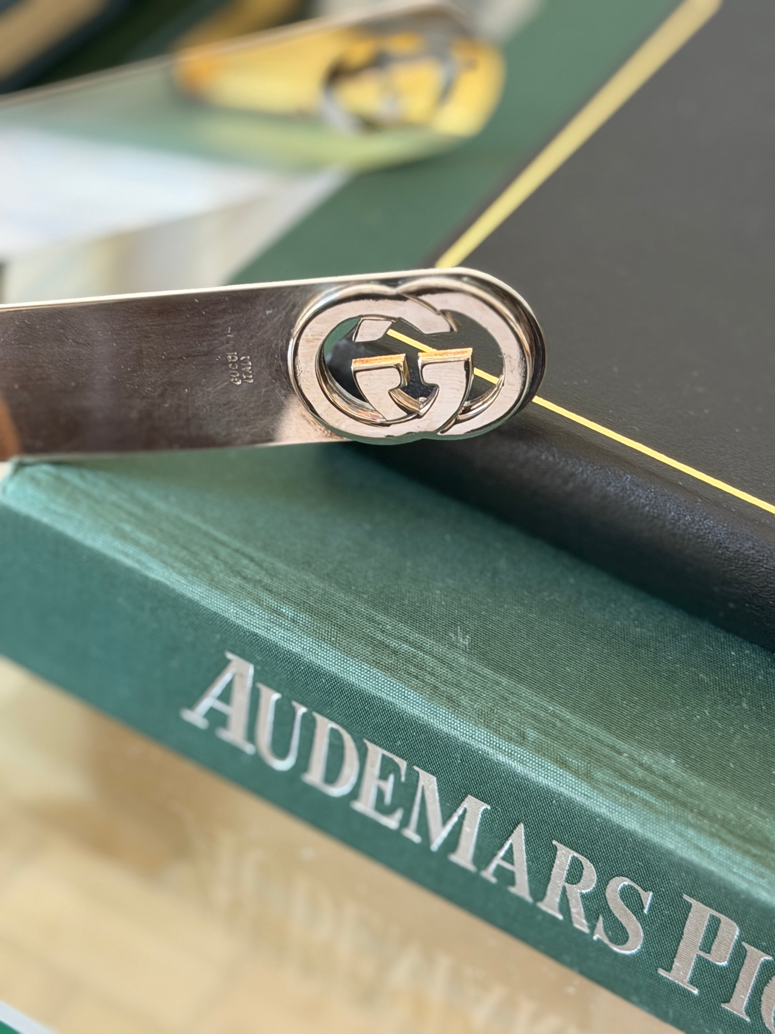 Gucci "GG" Silver Plated Ice Tongs