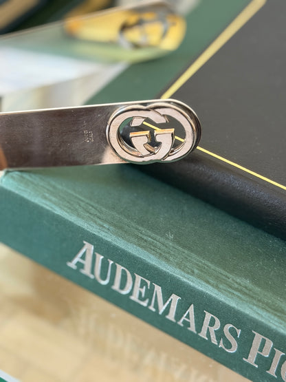 Gucci "GG" Silver Plated Ice Tongs